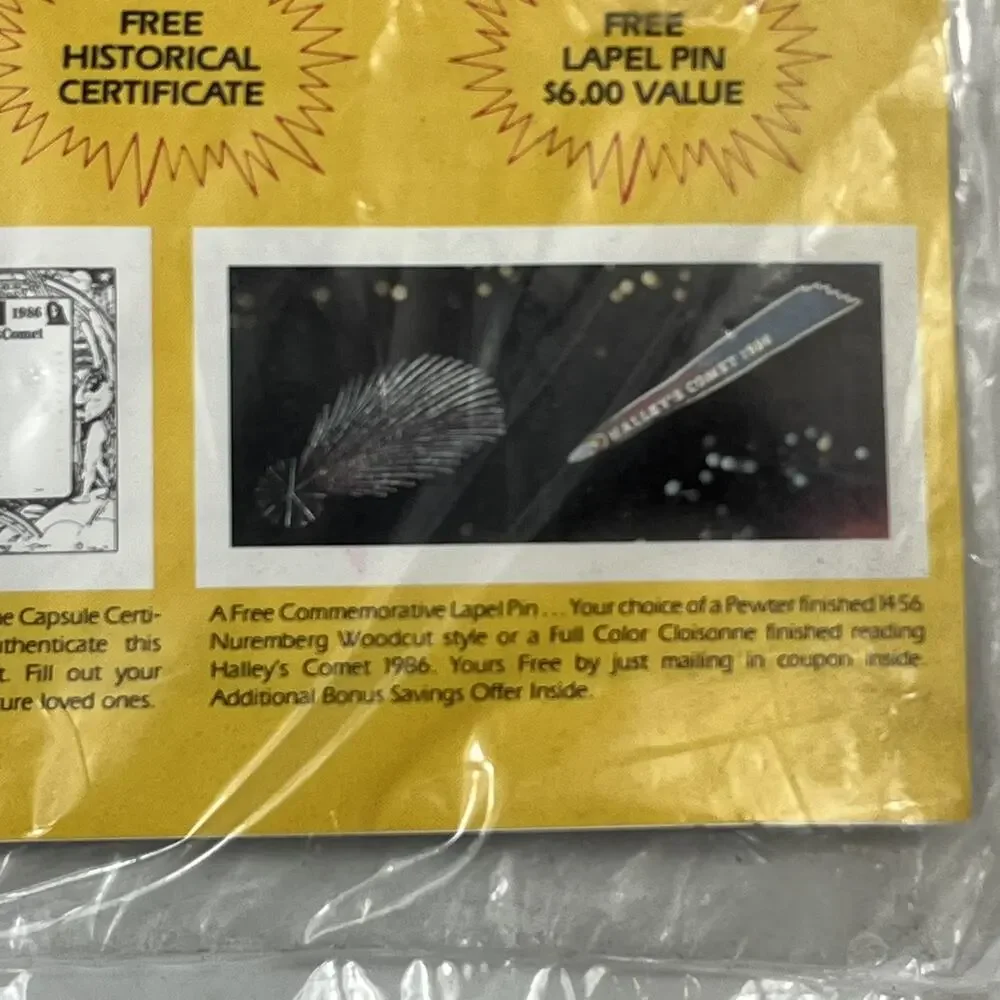 Vintage 1986 Halleys Comet Cross Stitch Kit 9x12 Space Sundance Designs Sealed